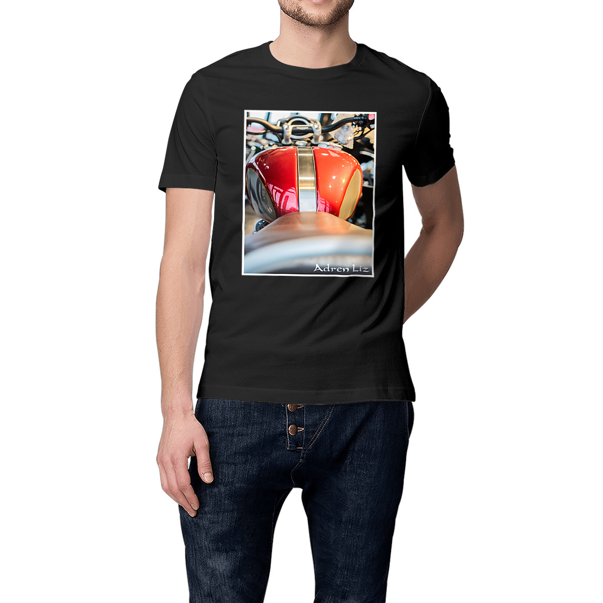 T-shirt Adren Liz Trendy Bike Bio - Unisexe & Épais