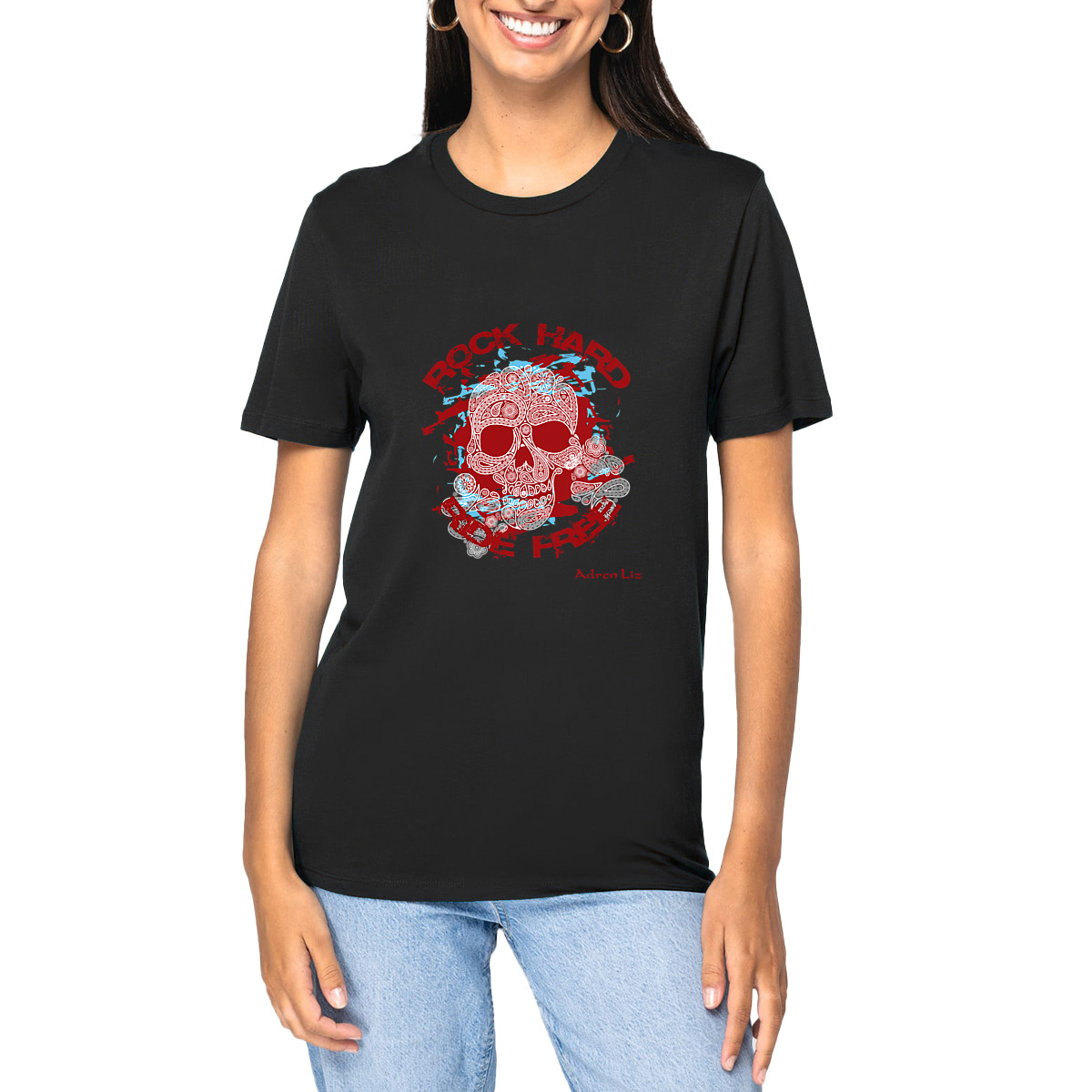 T-shirt Adren Liz Ride Free Bio - Unisexe & Épais