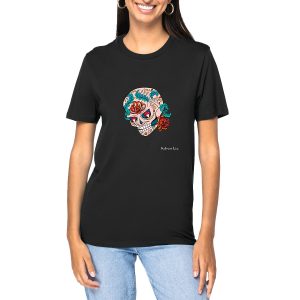 T-shirt Adren Liz Skull & Roses Bio - Unisexe & Bio